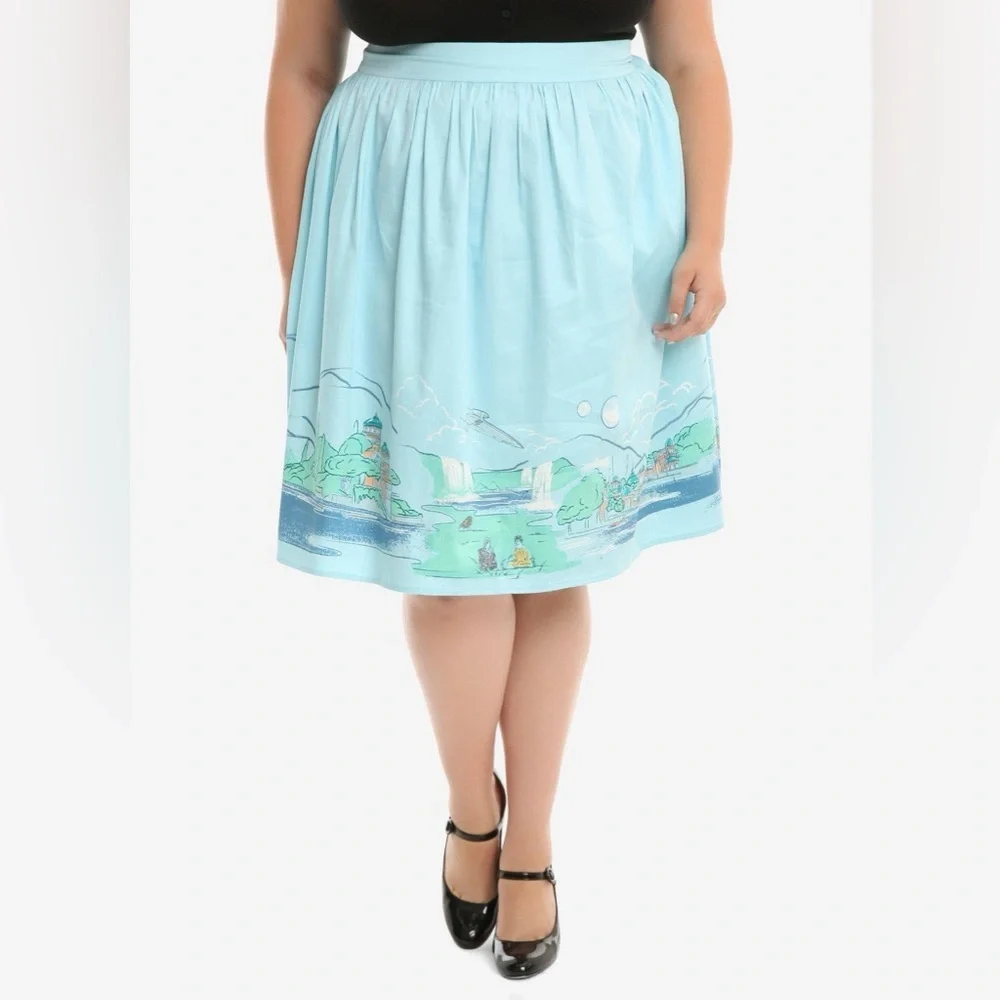 Her Universe Star Wars Naboo Landscape Woven Circle Skirt - Picture 1 of 7